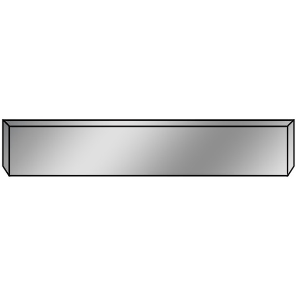 BESTfit Chrome 20 Inch Texas Bumper, 7 Gauge W/ Boxed Ends & Mount Plates For Kenworth W900B, W900L