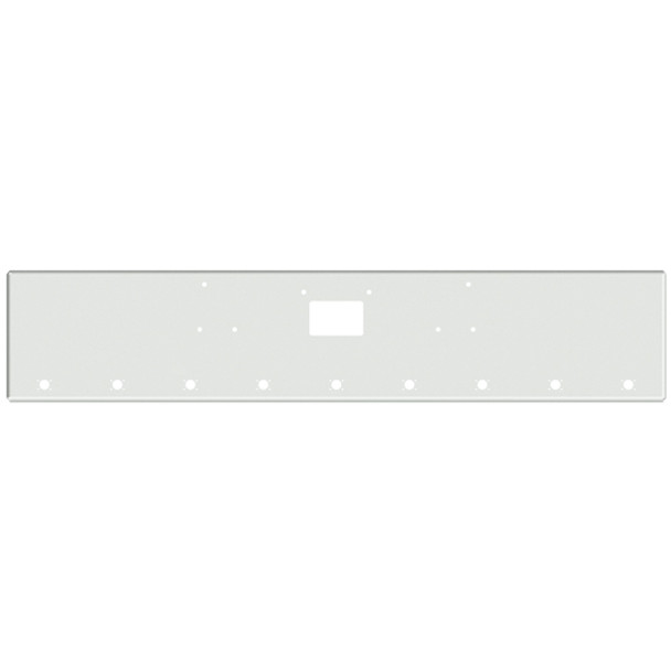 Peterbilt 357 378 379 SFA 22 Inch Chrome American Eagle Bumper W/ Square Corners - Tow & 9 M3 - P3 Light Holes By Valley Chrome