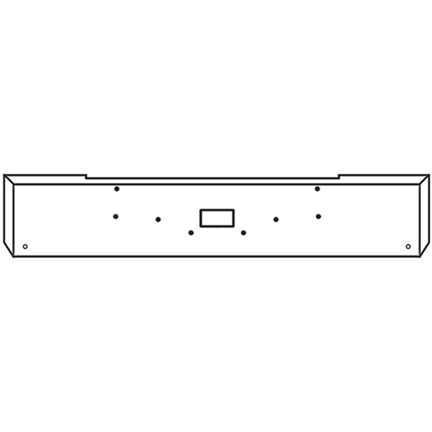 Peterbilt 362 1981-2002 20 Inch Texas Chrome Bumper W/ Boxed Ends - Tow, 2 Rnd 3/4 Inch & Rnd 3/4 Inch Light Holes Peterbilt 362 1981-2002 20 Inch Texas Chrome Bumper W/ Boxed Ends - Tow, 2 Rnd 3/4 Inch & Rnd 3/4 Inch Light Holes