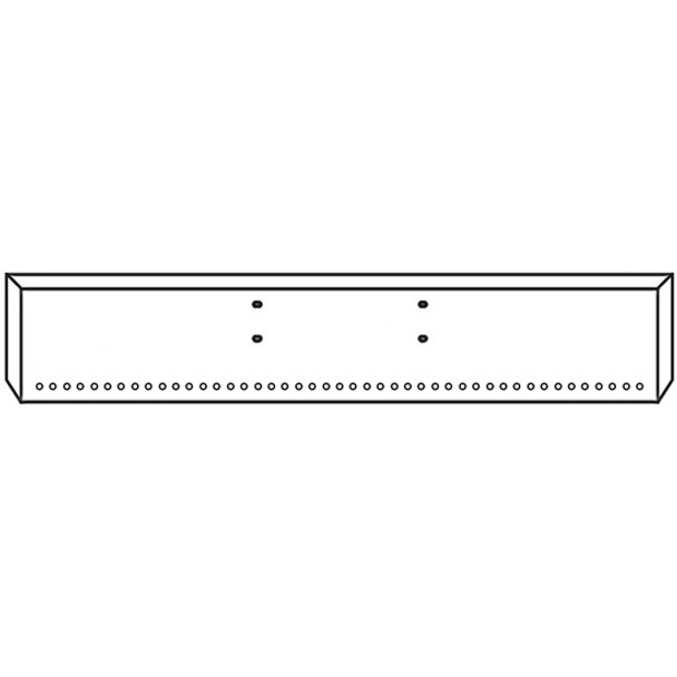 Western Star 4900FA, 4900SF, 4964 22 Inch Chrome Texas Bumper W/ Boxed Ends- 45 Rnd 3/4 Inch & End 3/4 Inch Light Holes By Valley Chrome Western Star 4900FA, 4900SF, 4964 22 Inch Chrome Texas Bumper W/ Boxed Ends- 45 Rnd 3/4 Inch & End 3/4 Inch Light Holes By Valley Chrome
