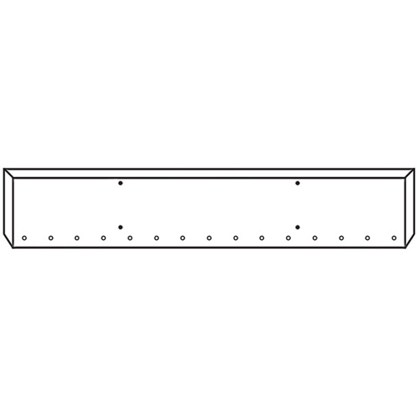 Western Star 4900 SFA 18 Inch Chrome Texas Bumper W/ Boxed Ends- 15 Rnd 3/4 Inch & End 3/4 Inch Light Holes By Valley Chrome Western Star 4900 SFA 18 Inch Chrome Texas Bumper W/ Boxed Ends- 15 Rnd 3/4 Inch & End 3/4 Inch Light Holes By Valley Chrome