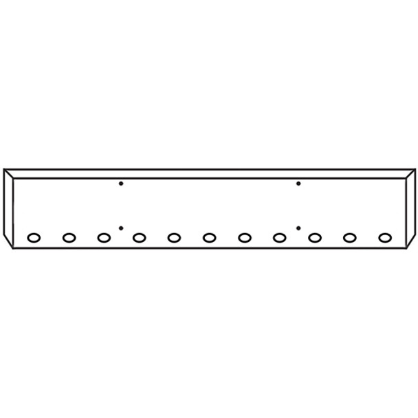 Western Star 4700SF 18 Inch Texas Chrome Bumper W/ Boxed Ends & 11 M3 - P3 Light Holes