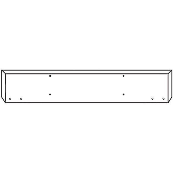 Western Star 4700SF 20 Inch Texas Chrome Bumper W/ Boxed Ends & 4 Rnd 3/4 Inch Light Holes By Valley Chrome