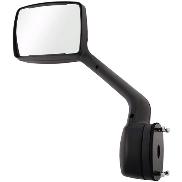 BESTfit Black Hood Mirror W/ Chrome Mirror Cover, Driver Side For Kenworth T680, Peterbilt 579, 587