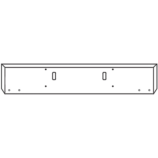 Western Star 4700SF 22 Inch Texas Chrome Bumper W/ Boxed Ends - Tow & 4 Rnd 3/4 Inch Light Holes By Valley Chrome