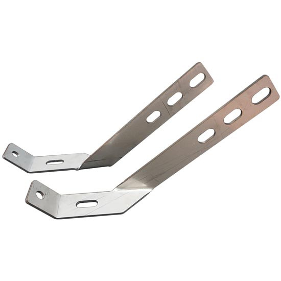 Chrome Shop Mafia Stainless Steel Bumper Lower Braces For Peterbilt 378-379