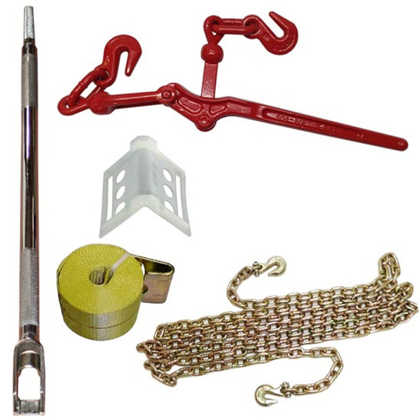 TPHD Cargo Control Flatbed Super Starter Kit W/ 3/8 Chains