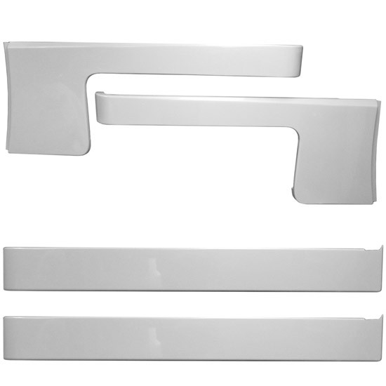 Chrome Shop Mafia Aluminum 5 X 70 Inch Cab-Cowl & Sleeper Panel - Blank For Peterbilt 389 Glider