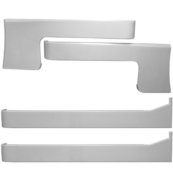 Chrome Shop Mafia 7 X 70 Inch Aluminum Cab-Cowl & Sleeper -XTNDR Panels W/ Extenders - Blank For Peterbilt 389 2008-2010