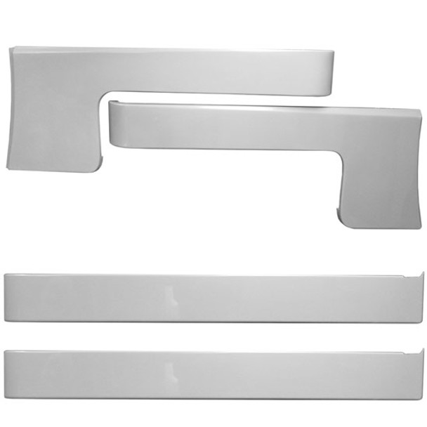 Chrome Shop Mafia Stainless Steel 7 X 70 Inch Cab-Cowl & Sleeper Panel - Blank For Peterbilt 389, 2008-2010