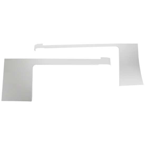 Chrome Shop Mafia 3 Inch / 1-3/4 Inch Stainless Steel Cab Cowl Panels For Peterbilt 389