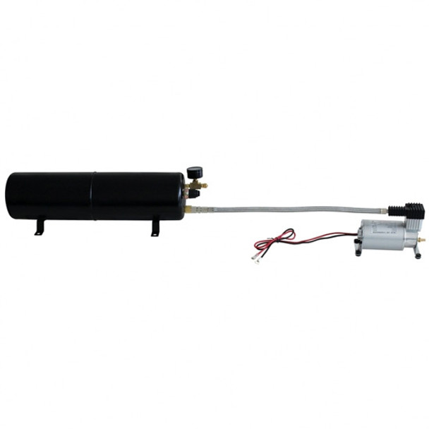 Turbo Air Compressor & 5.5 Liter Extended Tank Kit For Train Horns