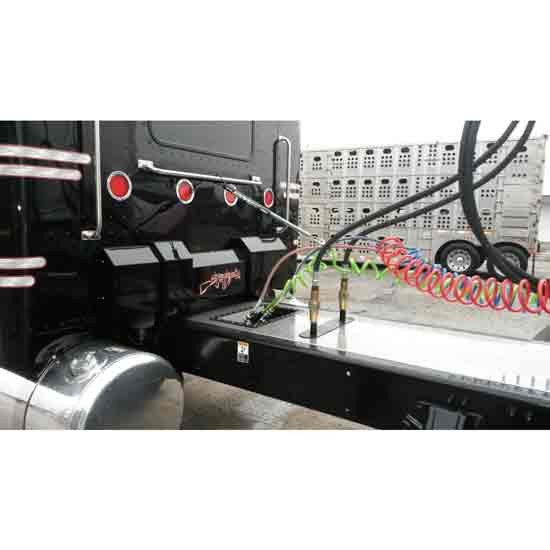 Chrome Shop Mafia Aluminum Sleeper Shock Box Cover For Peterbilt 378, 379, 385, 386, 388, 389