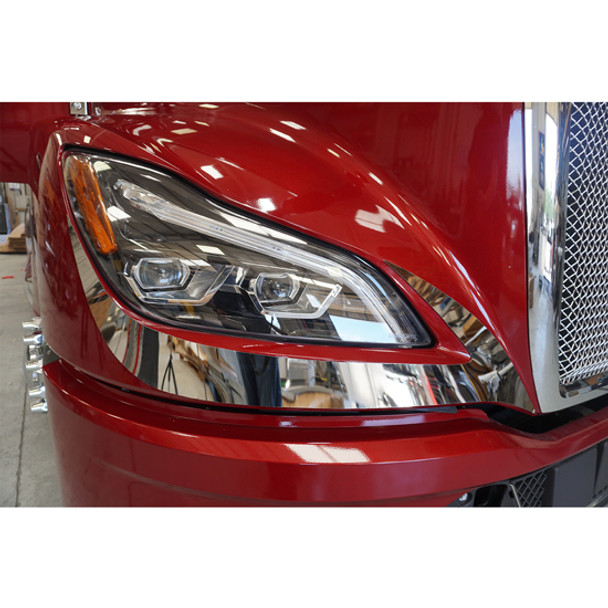 Chrome Shop Mafia 304 Stainless Steel Headlight Trim For Kenworth T680NG Chrome Shop Mafia 304 Stainless Steel Headlight Trim For Kenworth T680NG