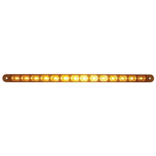 12 Inch 14 Diode Amber Strip Light Flush Mount