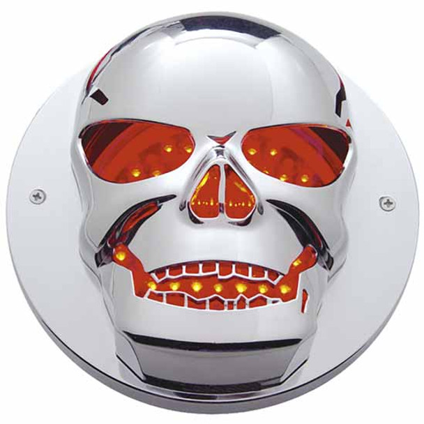 Chrome Skull Bezel For 4 Inch Light