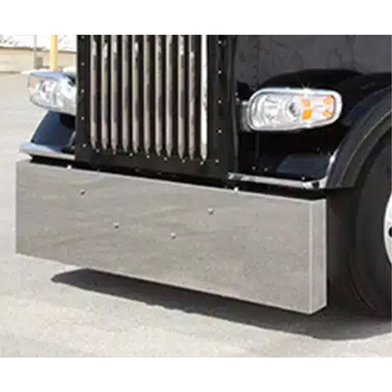 Peterbilt 389 18 Inch Stainless Steel Standard Boxed End Bumper