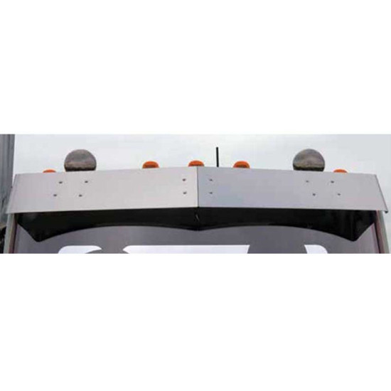 Peterbilt 567 & 579 11 Inch Blank Sanded Stainless Steel Drop Visor