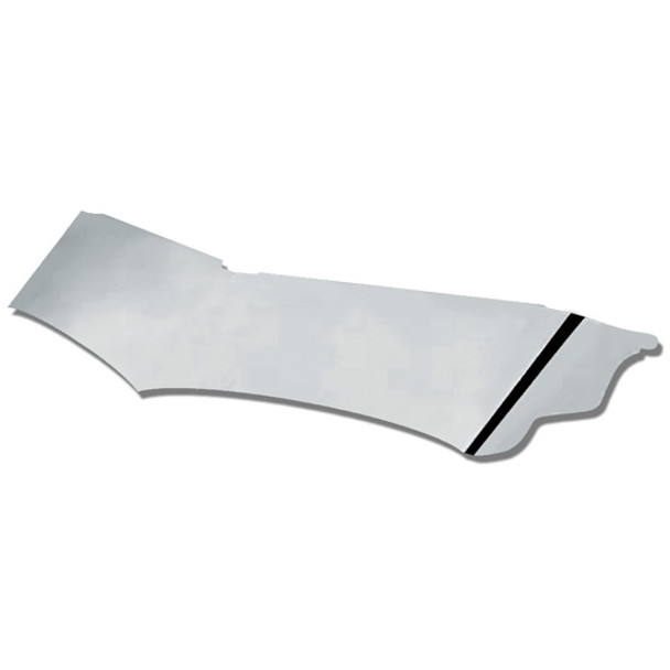 14-Inch Stainless Steel Wicked Drop Visor for Peterbilt 379, 385, 386, 388, 389, and 389 Glider