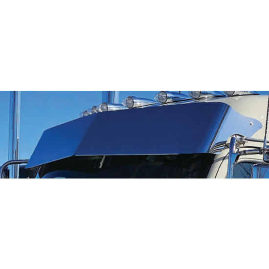 Peterbilt 589 15.5 Inch Blank Stainless Steel Drop Visor