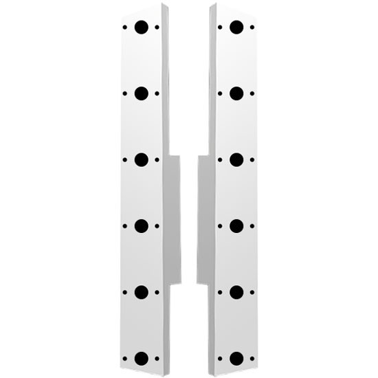 Rear Air Cleaner Lights with 6 Elite Mini Light Cutouts and 4.47" Light Spacing – Fits Peterbilt With Vortox Air Cleaners