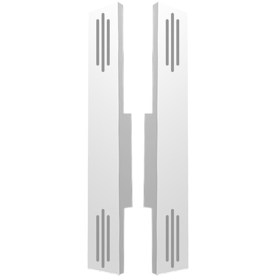 Rear Air Cleaner Light Box Kit with Slotted Red Lights for Peterbilt 377, 378, & 379 With Vortox Air Cleaner