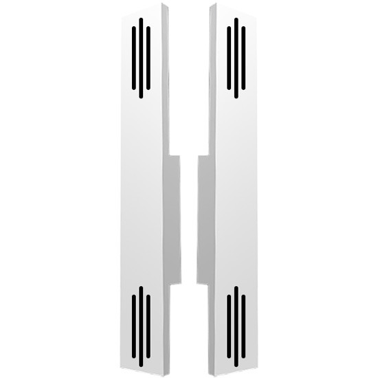 Rear Air Cleaner Light Panel W/ 2 Slotted Light Cutouts  For Peterbilt 377, 388 & 389 W/ Vortox Air Cleaner