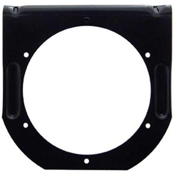 4 Inch Single Black Light Bracket W/ Flange 1 Hole