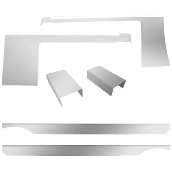 Peterbilt 389 CSM Aluminum Cab, Cowl, 48 Inch Full Wrap Sleeper Blank Panels W/ Filler Plates 5.00/1.00 Inch For W DPF 2010-2017