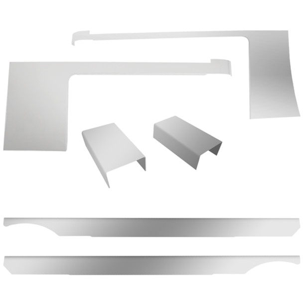 Peterbilt 389 CSM SS Cab, Cowl, 36 Inch Full Wrap Sleeper Blank Panels 3.00/1.00 Inch W/ Aftermarket Exhaust