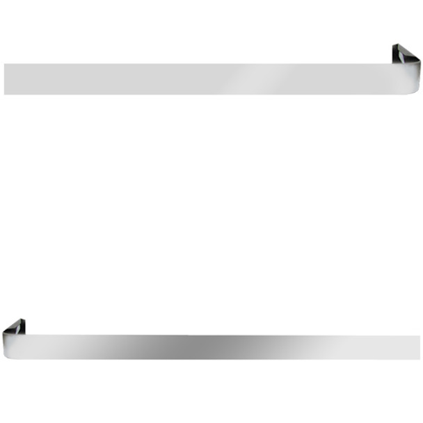Stainless Steel Blank Standard Straight Cab-Sleeper Panel With Wrap for Peterbilt 389 Glider (2008 - 2023) With 70” - 78” Sleepers Without Extenders
