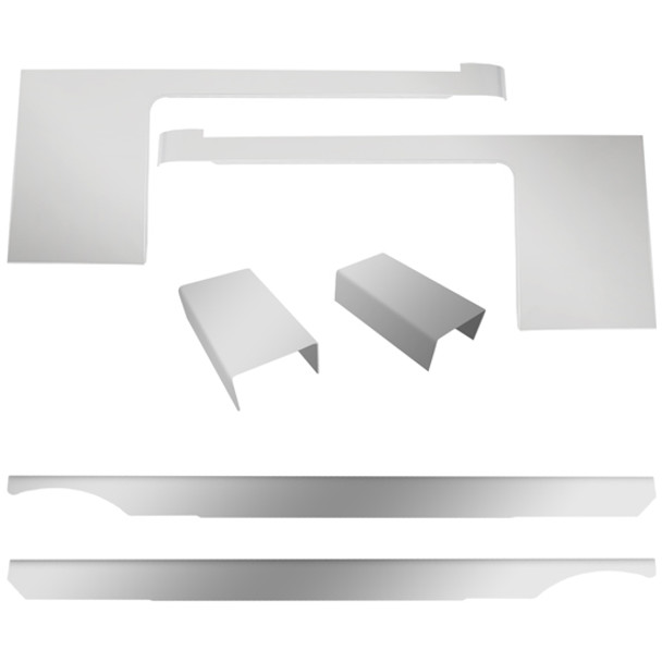 CSM Aluminum Cab, Cowl, 63 Inch Full Wrap Sleeper Blank Panels W/ Filler Plates 5 Inch