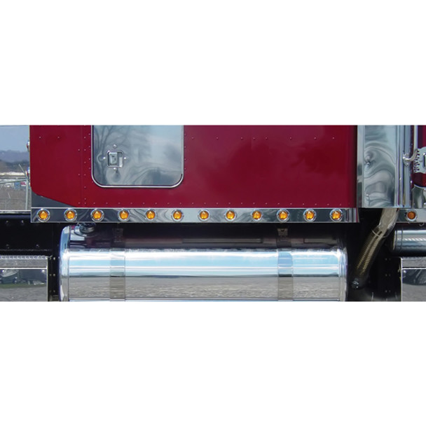 70-Inch Sleeper Panels with 20 Beehive Lights and Bezels for Peterbilt 379 Ultra Sleeper