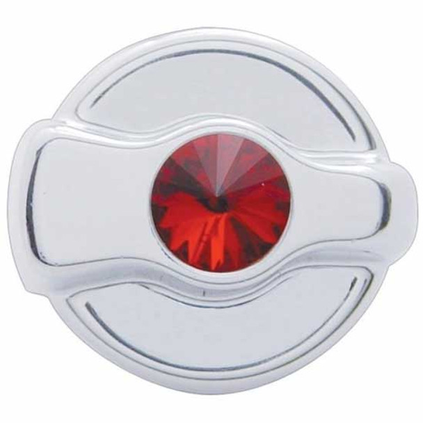 Peterbilt Chrome AC Control Knob With Red Jewel Peterbilt Chrome AC Control Knob With Red Jewel