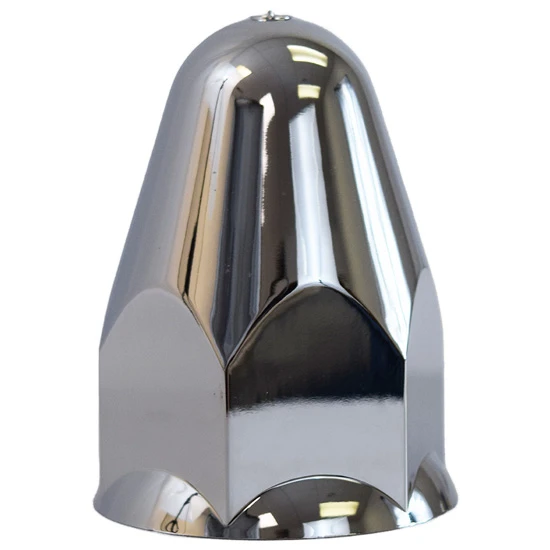 1.5 X 2.75 Inch Chrome Plastic Bullet Budd Nut Cover