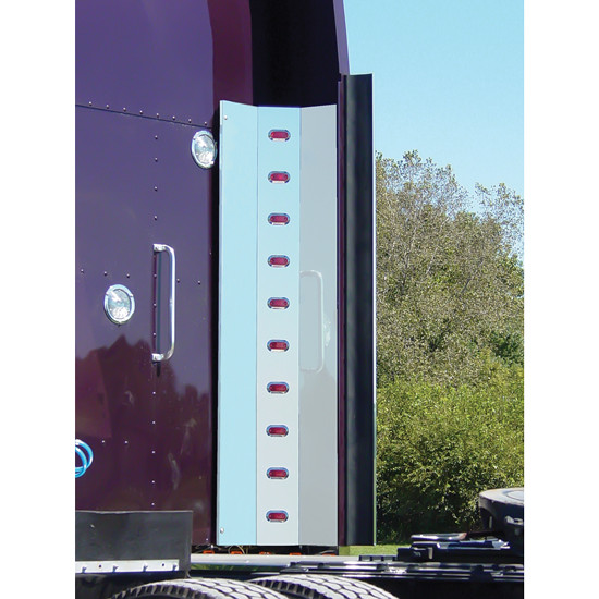 Inner Extension Rear Vertical Bar with Challenger LEDs for Kenworth Trucks
