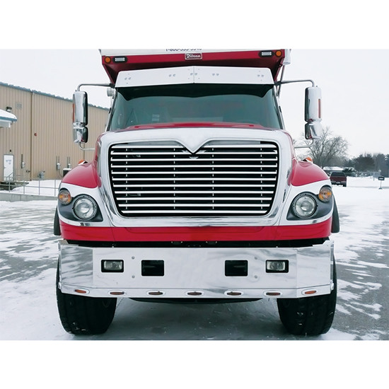 Louvered Stainless Steel Grille For International Workstar 7000