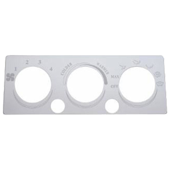 International Stainless Steel AC Heater Control Panel With 3 Knob & 2 Button Cutouts