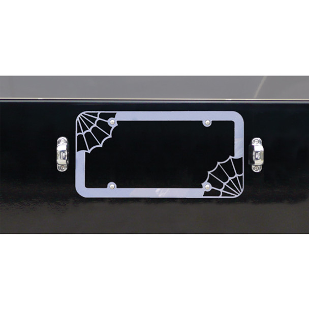 Spider Web License Plate