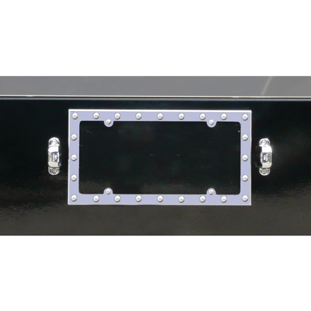 Stainless Steel Dimpled License Plate Frame Stainless Steel Dimpled License Plate Frame