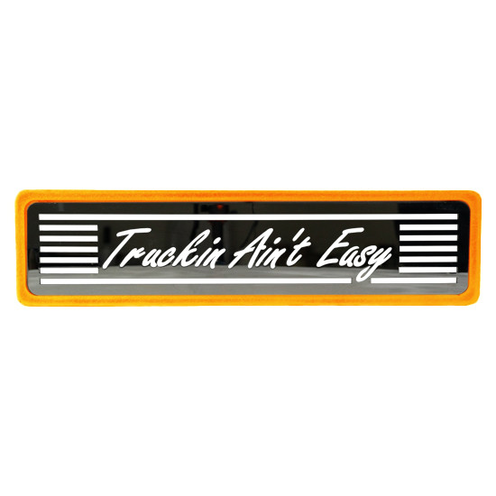 CSM Truckin Aint Easy Orange Step Plates 5 X 20 Inch