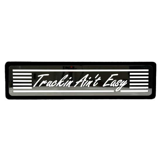 CSM Truckin Aint Easy Black Step Plates 5 X 20 Inch