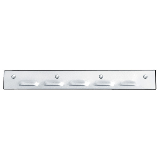 24-Inch Stainless Steel Universal Louvered Top Flat Accent Trim 24-Inch Stainless Steel Universal Louvered Top Flat Accent Trim