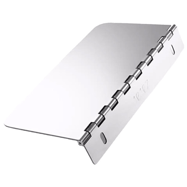 Stainless Steel 5 Inch by 18 Inch Hinged Permit Panel