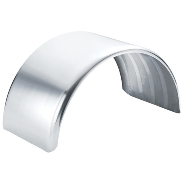 Mill Finished Aluminum Half Circle Single Axle Full Radius Fender