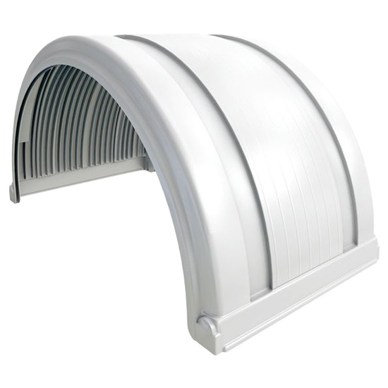 Single Round Polypropylene Fender - White