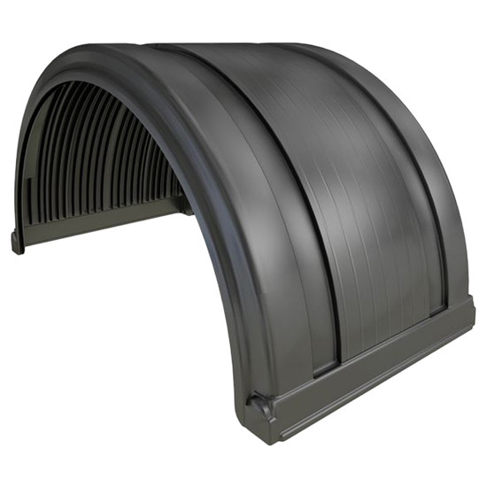 Single Round Polypropylene Fender - Black