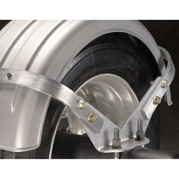 Minimizer Stainless Steel Steerable Lift Axle Fender Bracket Kit for Watson Chalin with Bendix Disc Brakes