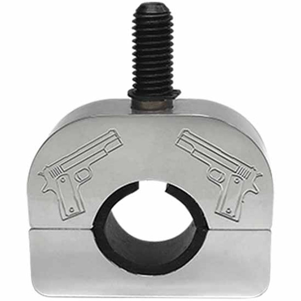 Billet Aluminum Steering Wheel Spinner Clamp With Dual Pistol Design