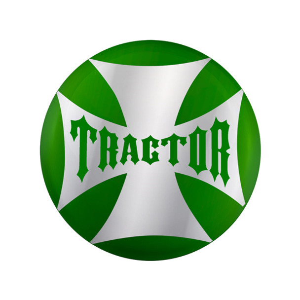 Green Tractor Maltese Cross Sticker for Air Valve Knob